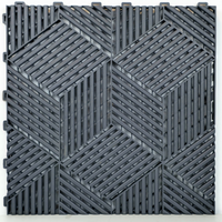 PLACI MODULARE VHM 3D PENTRU PODEA 40X40 CM - GRI