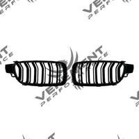 Grila Nari BMW Seria 3 F30 2012 - 2018 Piano Black