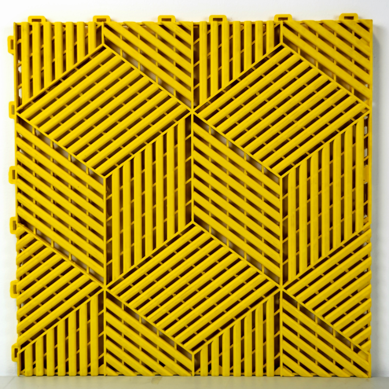 PLACI MODULARE VHM 3D PENTRU PODEA 40X40 CM - GALBEN