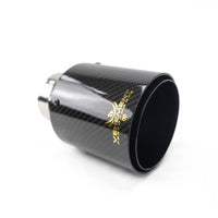 TIPS ORNAMENT TOBA - EVACUARE DIN CARBON SI INOX NEGRU 76MM, INTRARE 63MM, LUCIOS