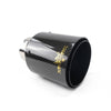 TIPS ORNAMENT TOBĂ - EVACUARE DIN CARBON SI INOX NEGRU 101MM, INTRARE 76MM, LUCIOS