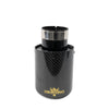 TIPS ORNAMENT TOBĂ - EVACUARE DIN CARBON SI INOX NEGRU 101MM, INTRARE 76MM, LUCIOS