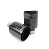 TIPS ORNAMENT TOBĂ - EVACUARE DIN CARBON SI INOX NEGRU 101MM, INTRARE 76MM, LUCIOS