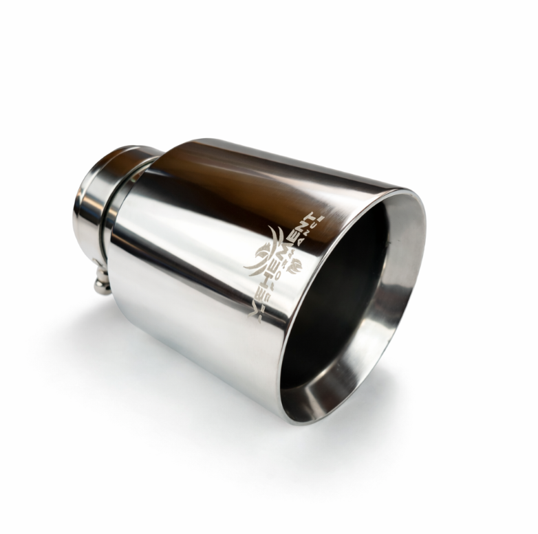 TIPS ORNAMENT TOBA - EVACUARE DIN INOX CHROME 101MM, INTRARE 76MM, LUCIOS